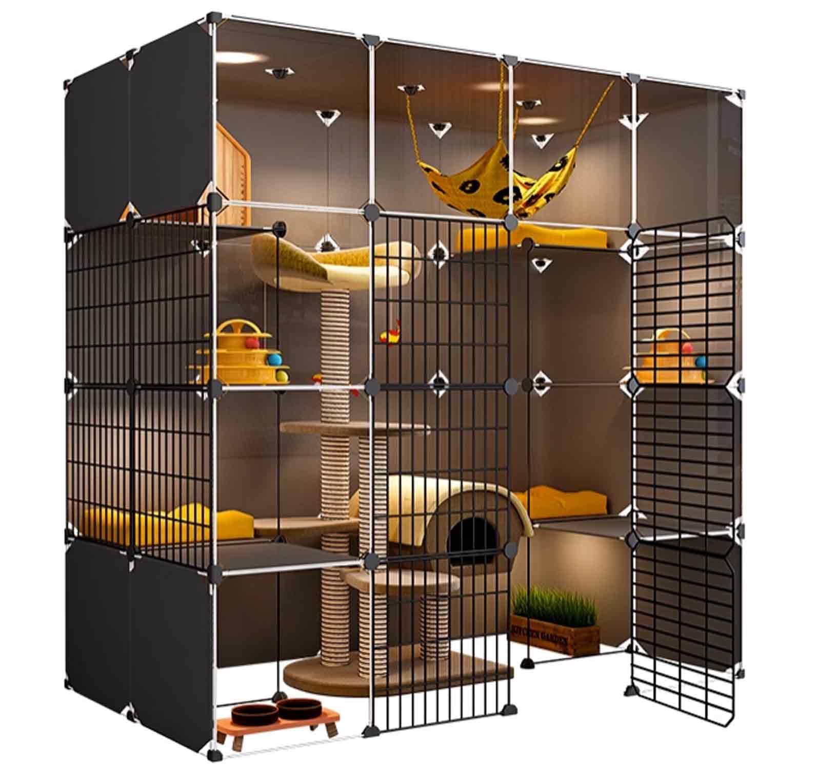 Amazon.co.jp: 猫ハウス 猫 ケージ 大型 多頭飼い 広い ケージ 猫